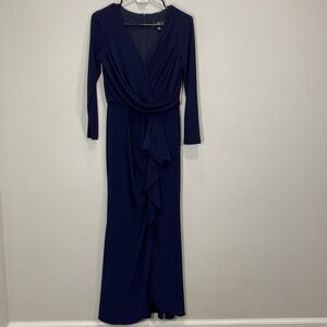 Betsy & Adam gown navy blue maxi‎